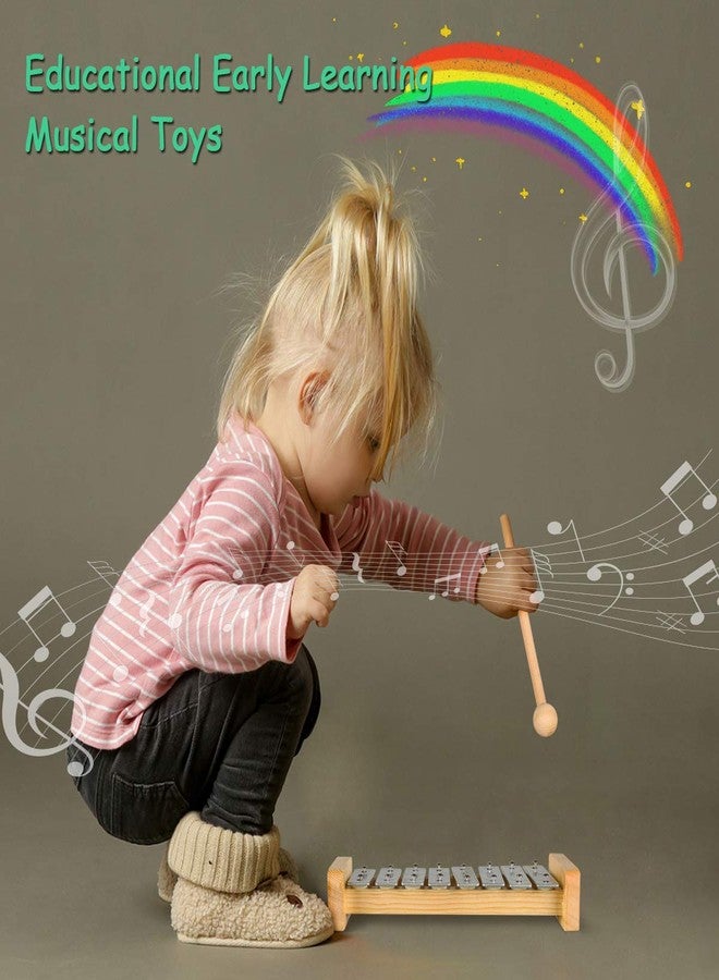 LOOIKOOS Toddler Musical Instruments, Eco Friendly Music Set for Kids Preschool Educational, Natural Wooden Percussion Instruments Musical Toys for Boys and Girls with Storage Bag - Image 3
